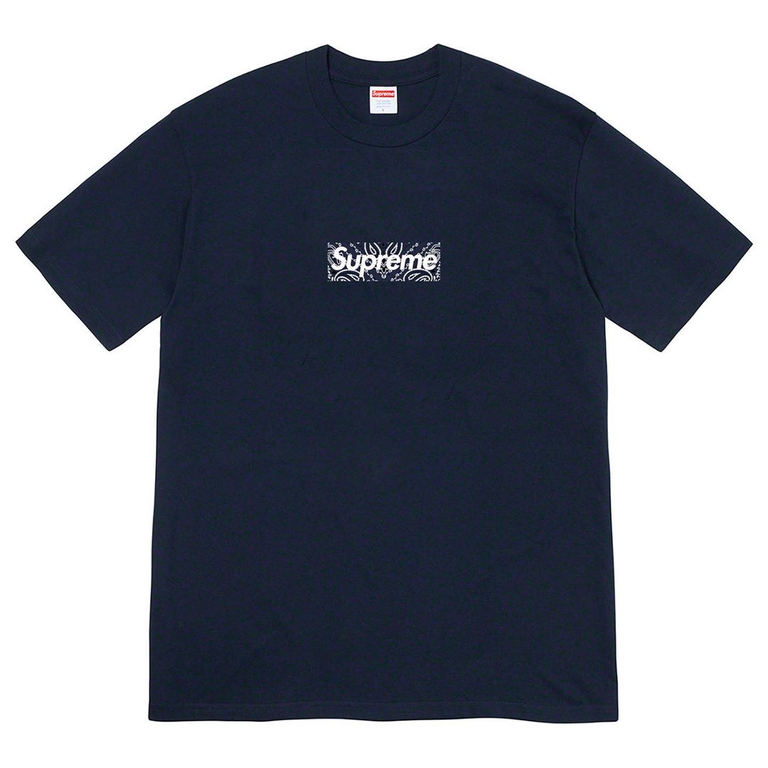 Supreme Bandana Box Logo Tee Navy