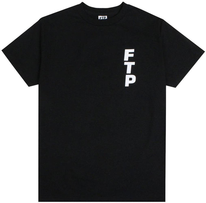 FTP Vertical Logo Tee Black - EdenClothingCo