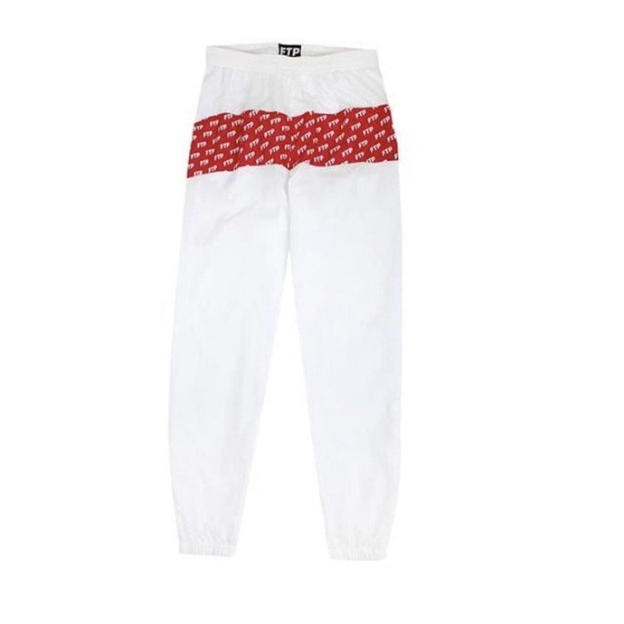 FTP all over panel track pants (White/Red) - EdenClothingCo