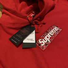 Load image into Gallery viewer, Supreme Bandana Box Logo Hoodie - Medium - EdenClothingCo
