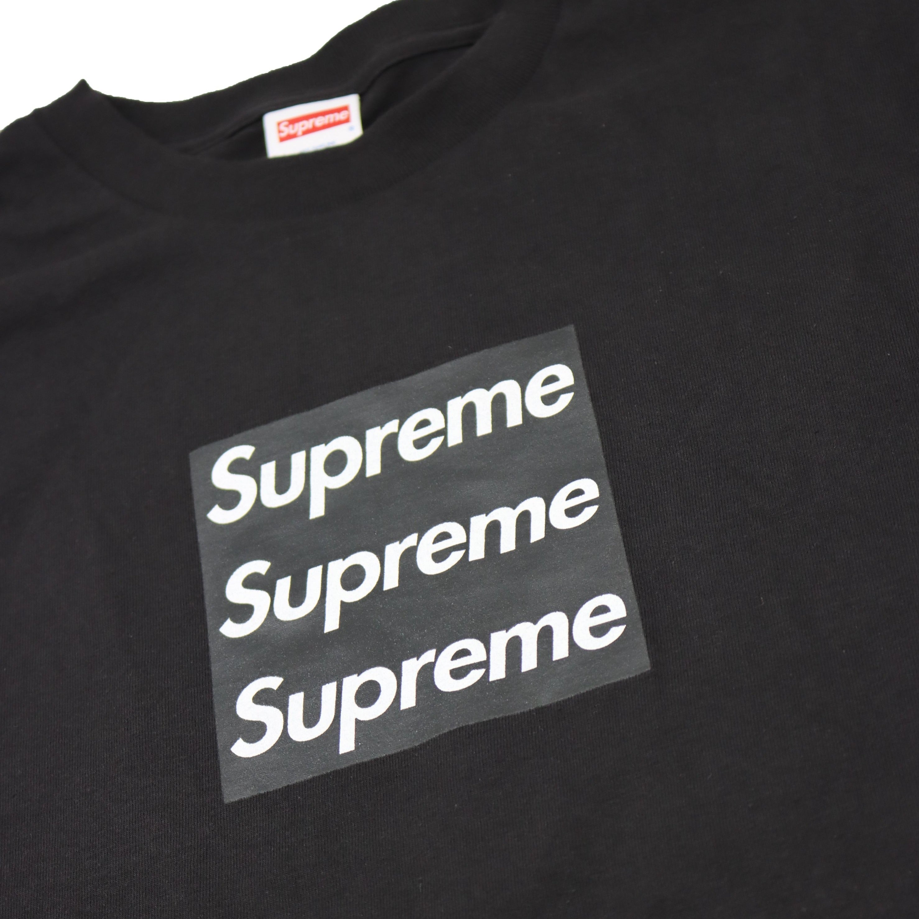 Supreme x Asspizza Triple Box logo Tee