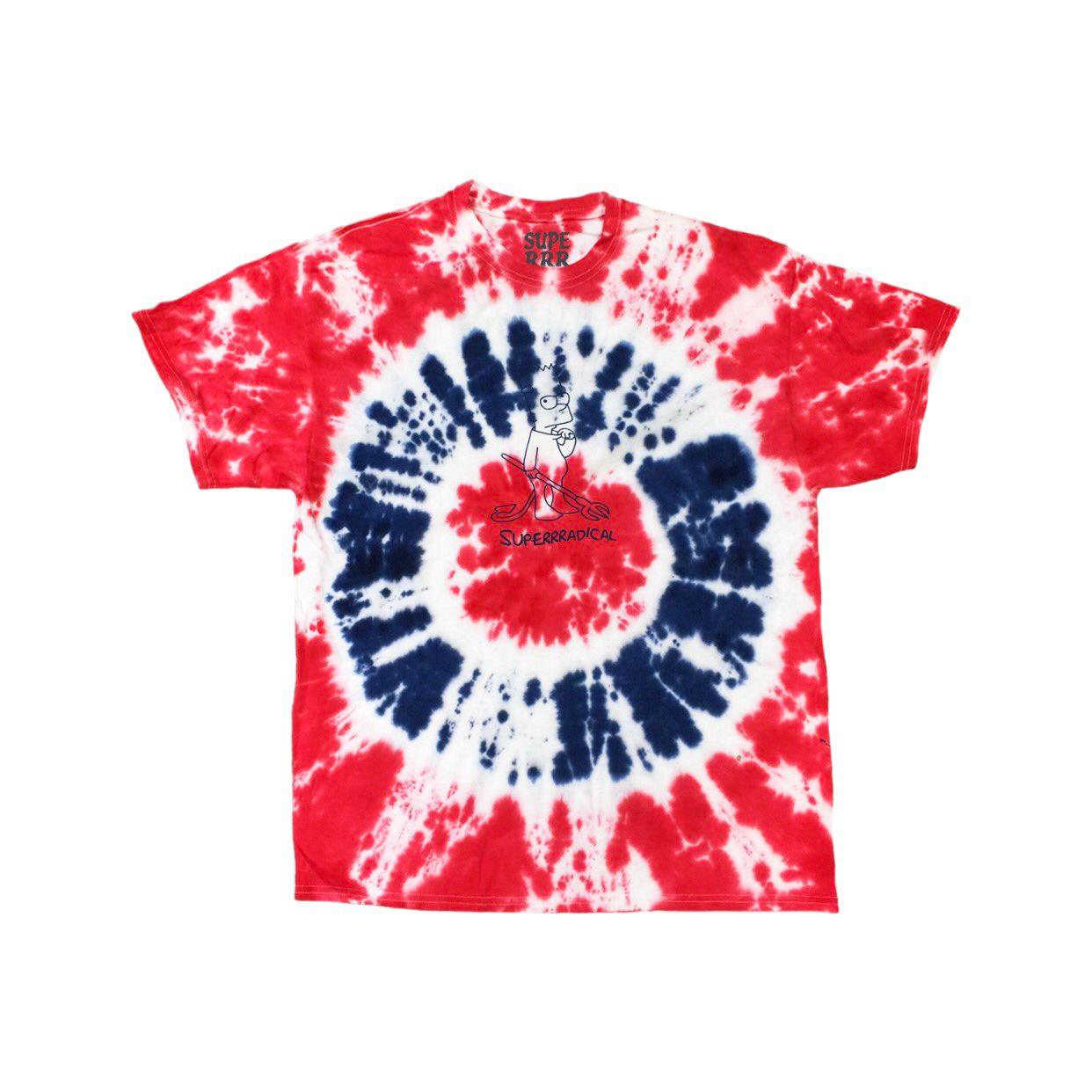 Superrradical Bart tee tie dye - EdenClothingCo